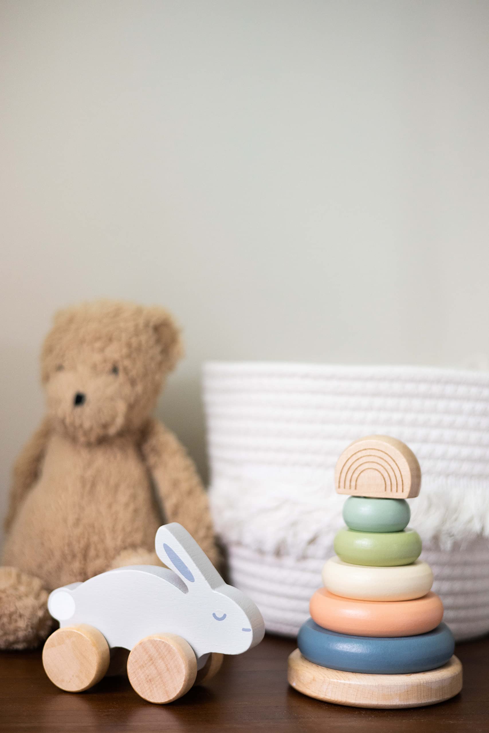 Pearhead Easter basket-stuffer bunny toy brings festive playtime.