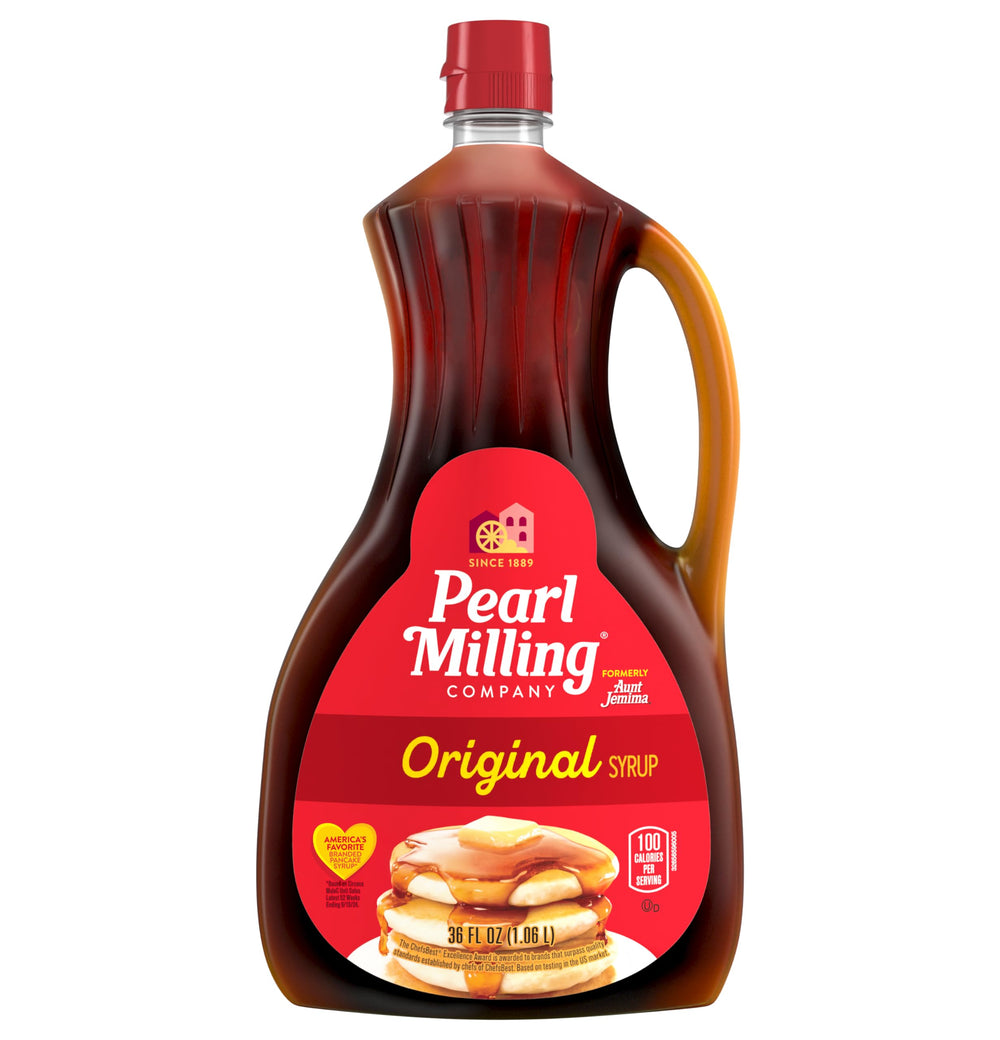 Pearl Milling Company Original Syrup 36oz bottle ready to sweeten breakfast.