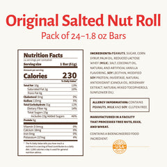 Close-up of Pearson's bar showing peanuts, caramel, and nougat texture