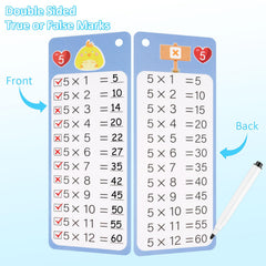PEASUG included dry-erase markers for reusable math drills