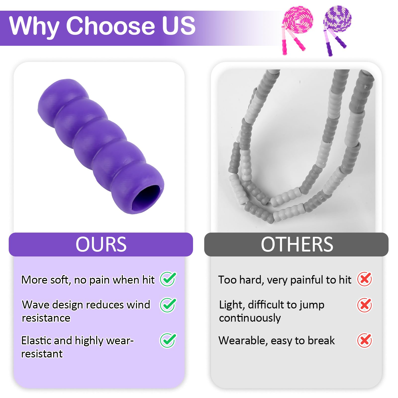 PEASUG jump rope makes a gift-ready option for birthdays or holidays