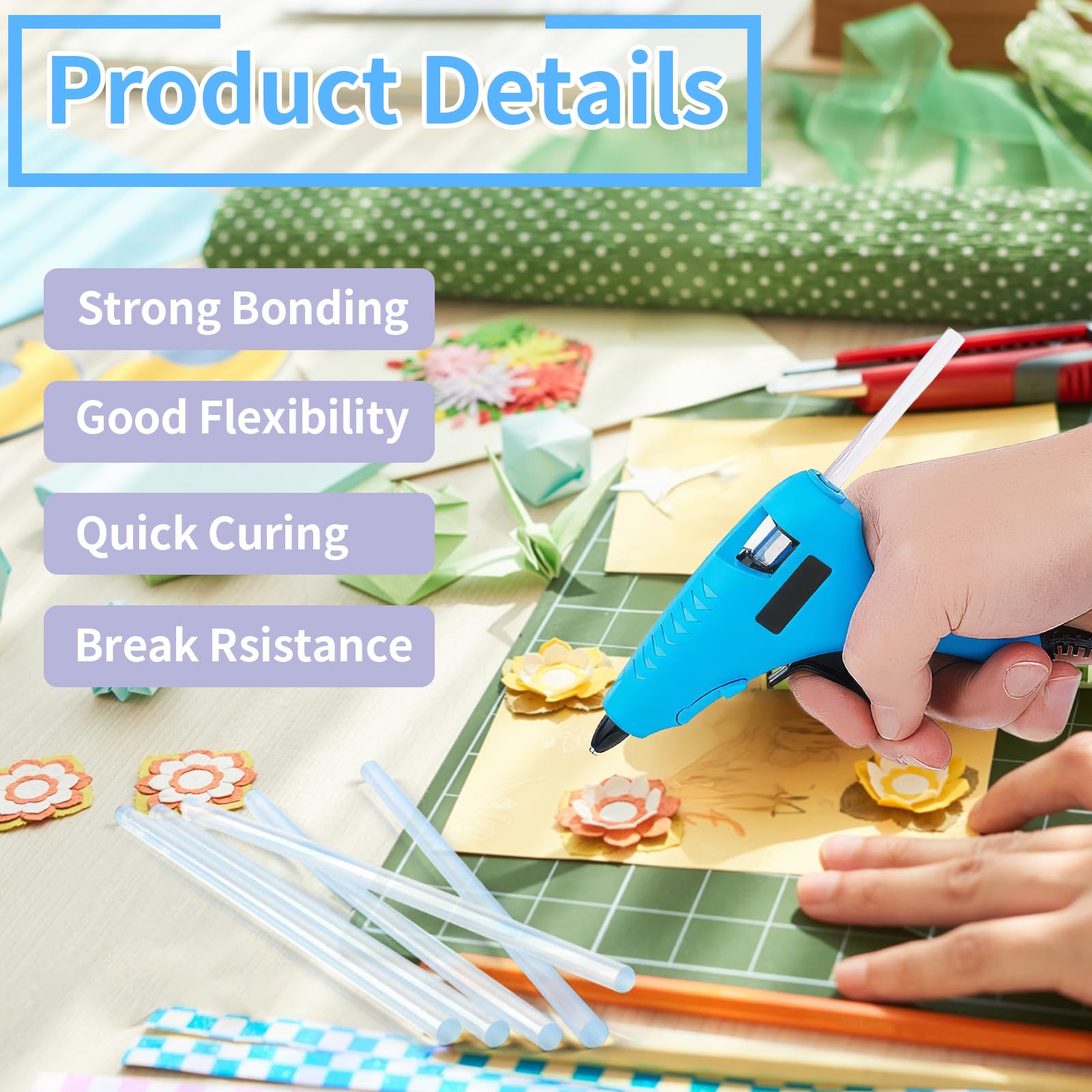 PEASUG mini sticks showing multi material compatibility with wood, metal, glass