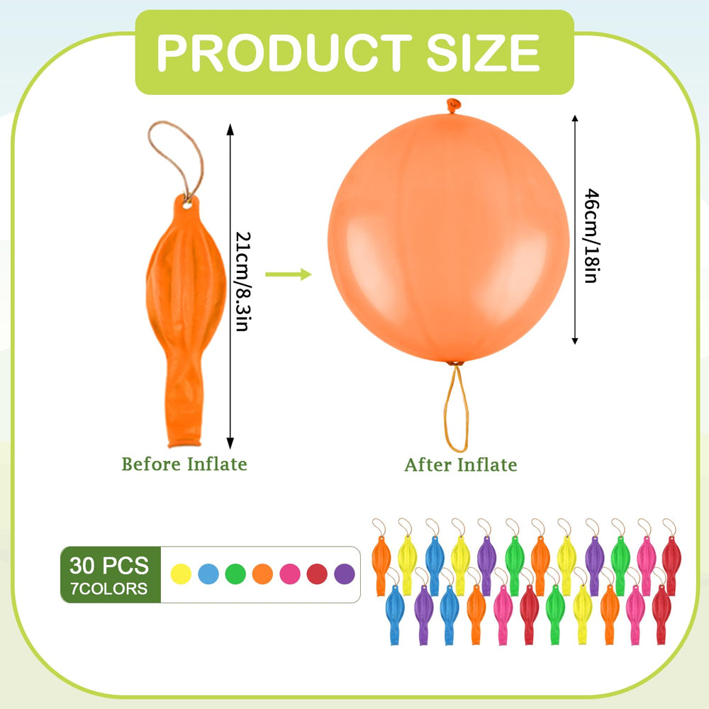 PEASUG neon red punch balloon for Easter egg fillers and party games.