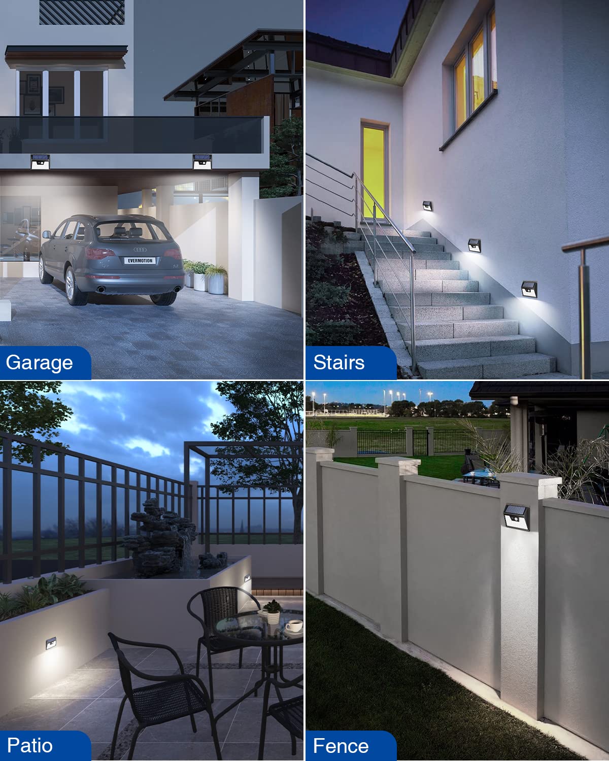 Peasur fence lights provide secure, low-maintenance perimeter lighting