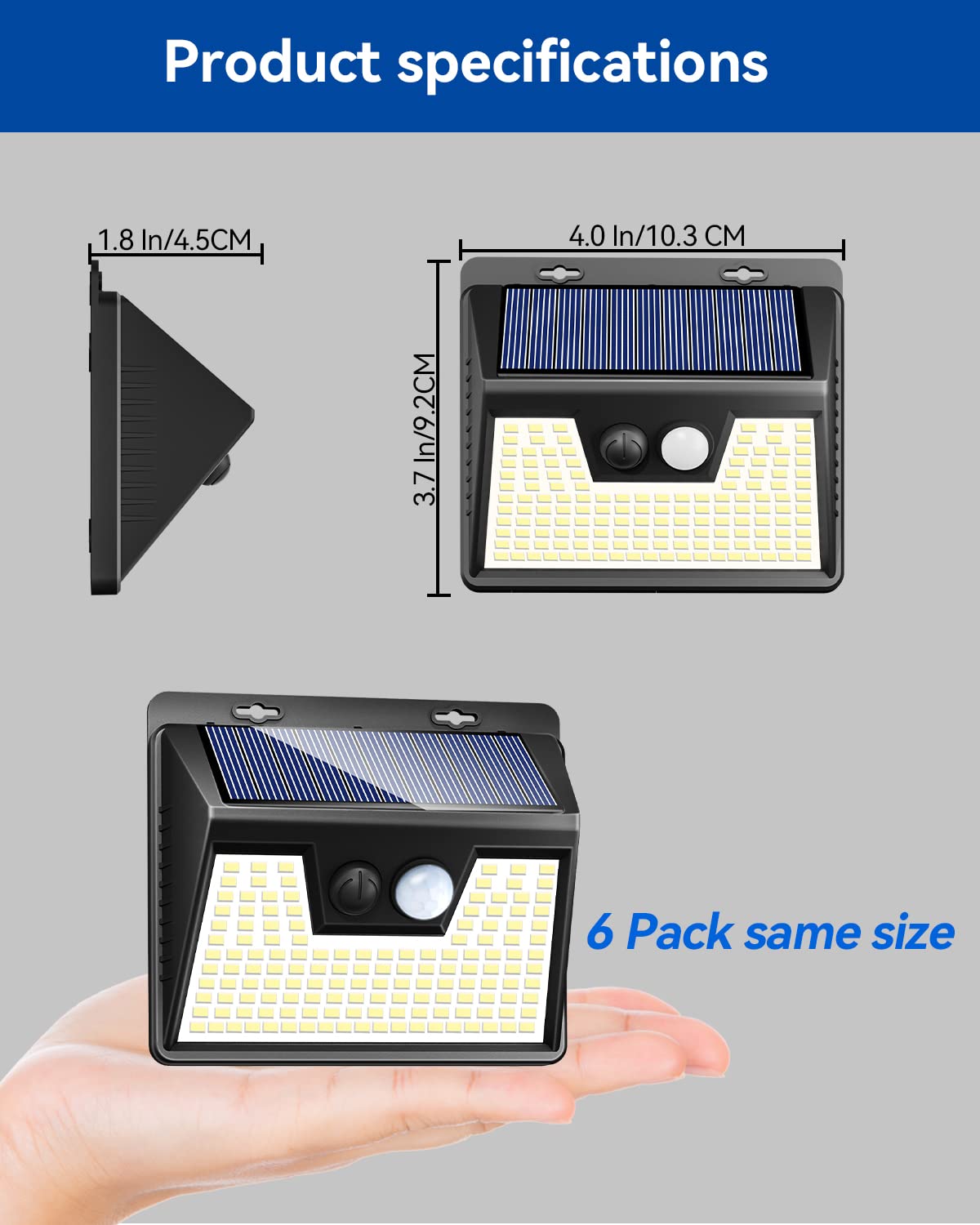 Peasur wall-mount lights offer simple installation and reliable coverage