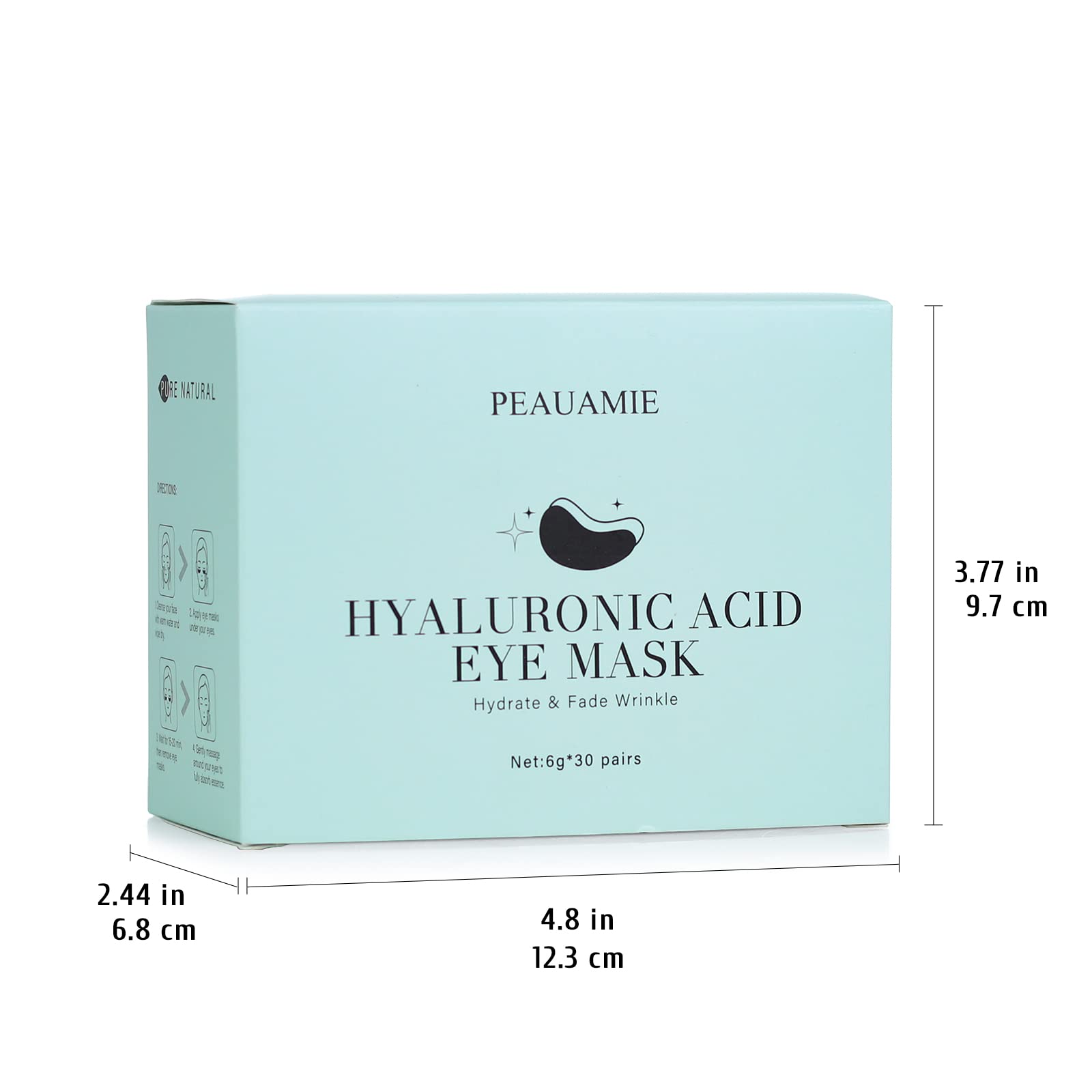 Peauamie after-use skin appears smooth and dewy.