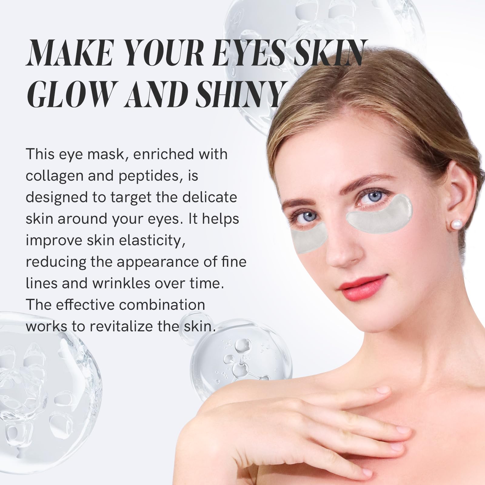 PEAUAMIE eye mask packaging detail highlights premium design and product integrity.