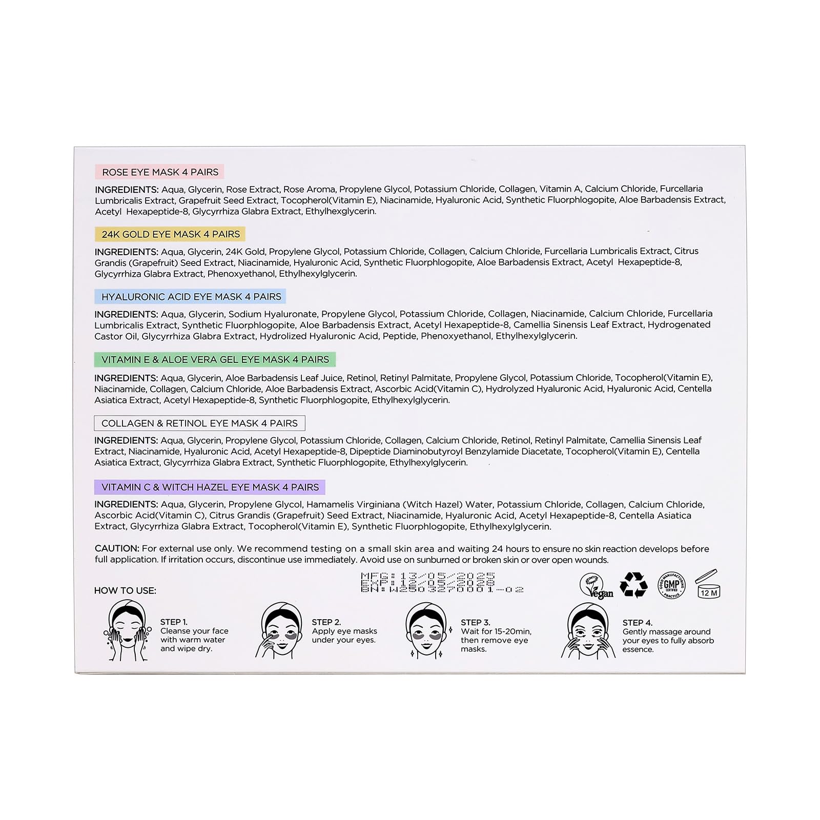 Peauamie gift ready eye patches ideal for gifting and self care moments.
