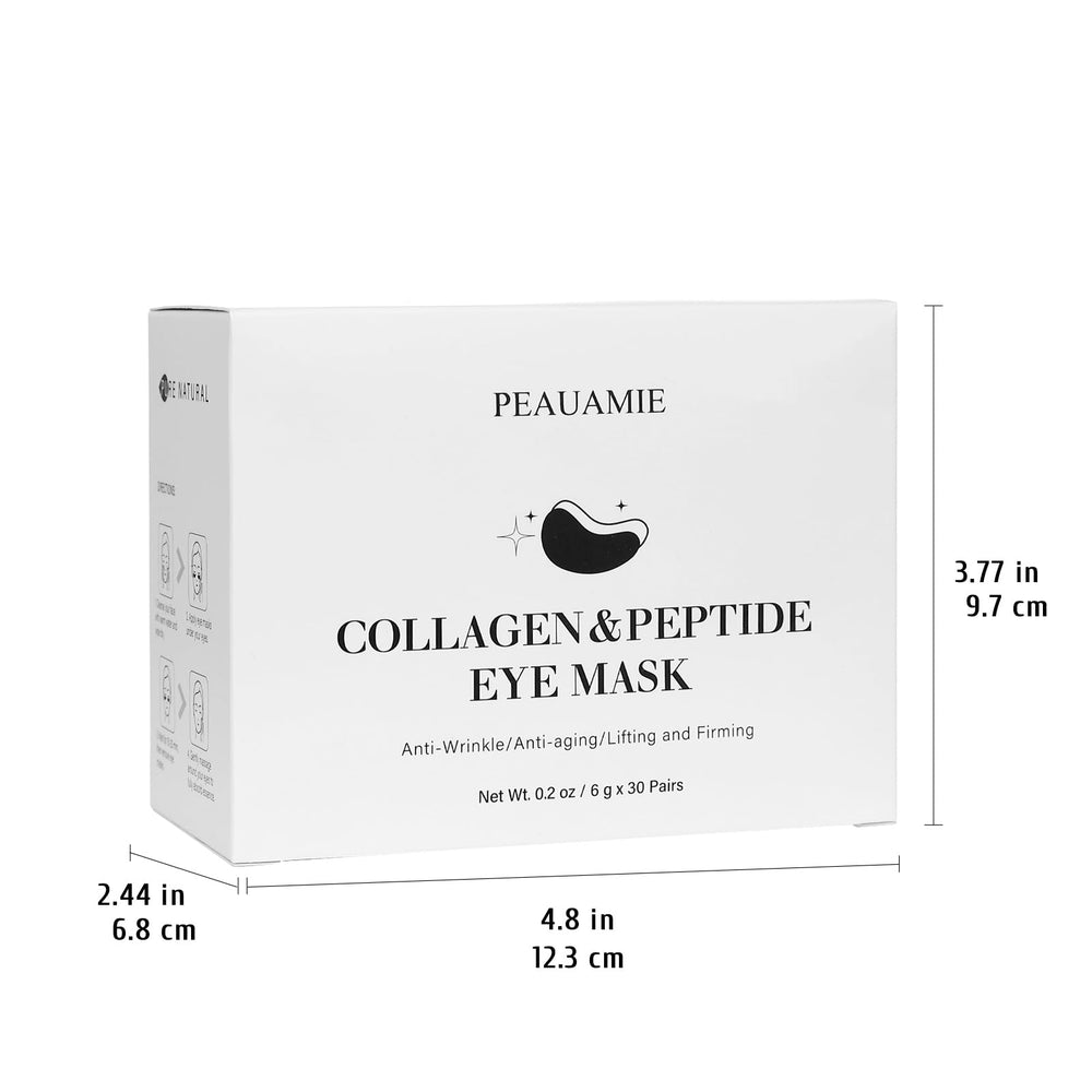 PEAUAMIE night-time refresh with patches resting under the eyes.