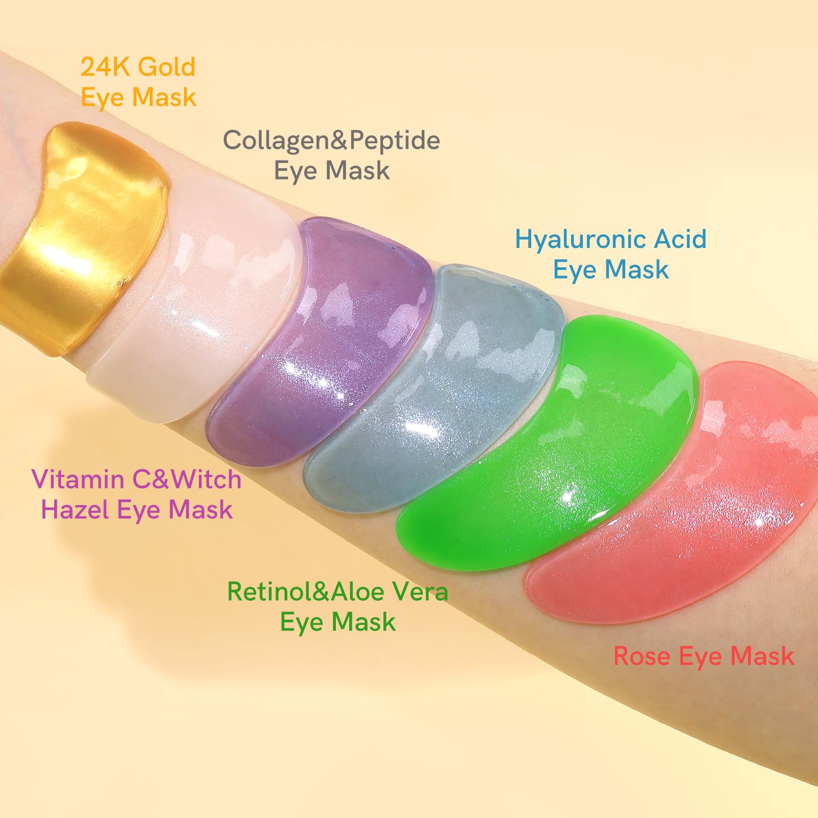 Peauamie retinol aloe vera eye patches support gentle renewal and soothing care.
