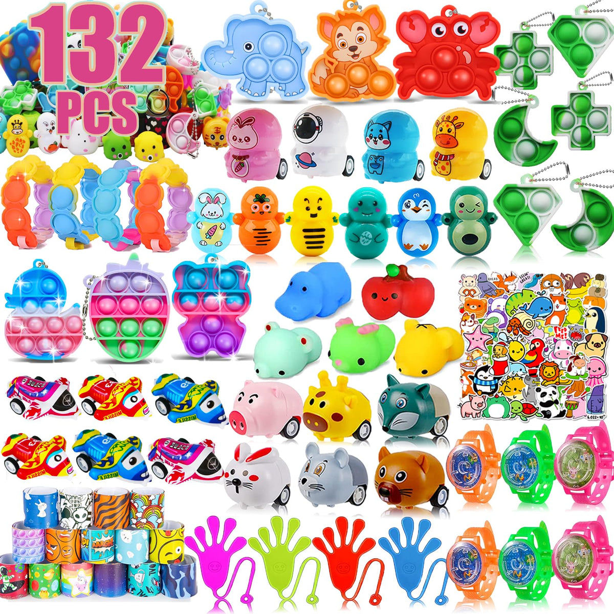 Pebatoor animal pop keychains for Easter eggs and prizes.