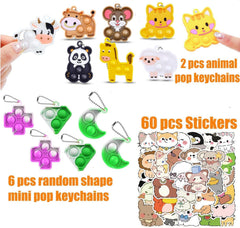Pebatoor cute pop keychains add color to classroom rewards.