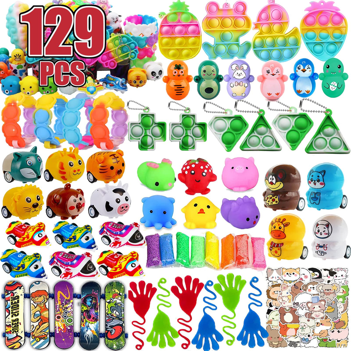 Pebatoor Easter egg fillers variety pack for party favors and classroom rewards.