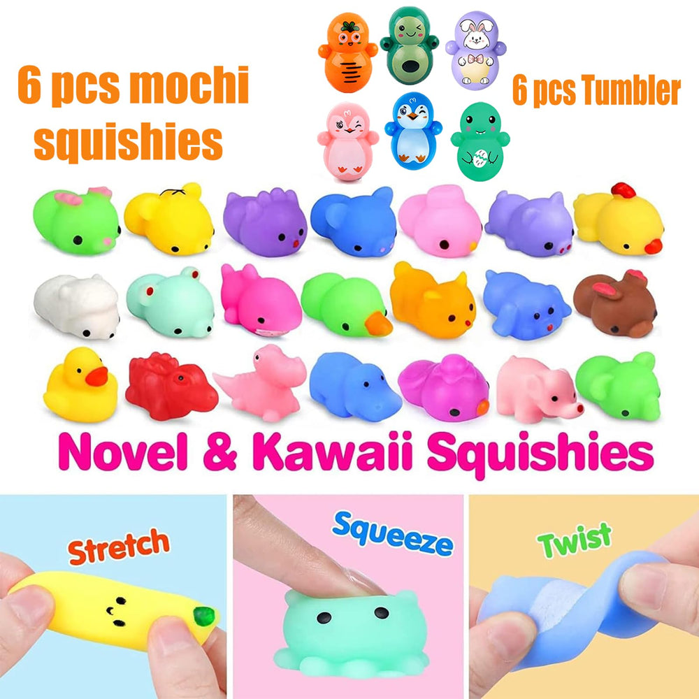 Pebatoor fluffy toys assortment adds soft, cuddly fun to gift boxes.