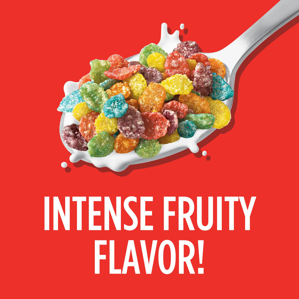 Dry snack Fruity PEBBLES ready for on-the-go.