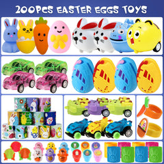 PECHOI bulk Easter eggs with toys for large party prizes and fair distribution.