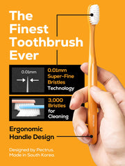 PECTRUS toothbrush handle with ergonomic grip for comfortable daily brushing