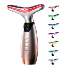 Pedete facial massager with red light 640nm for skin tone and glow