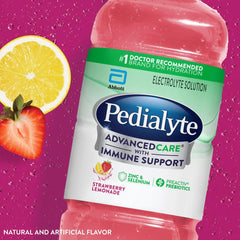 Pouring Pedialyte AdvancedCare to illustrate easy serving after activity