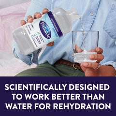 Pedialyte Unflavored being poured for refreshing rehydration after activity