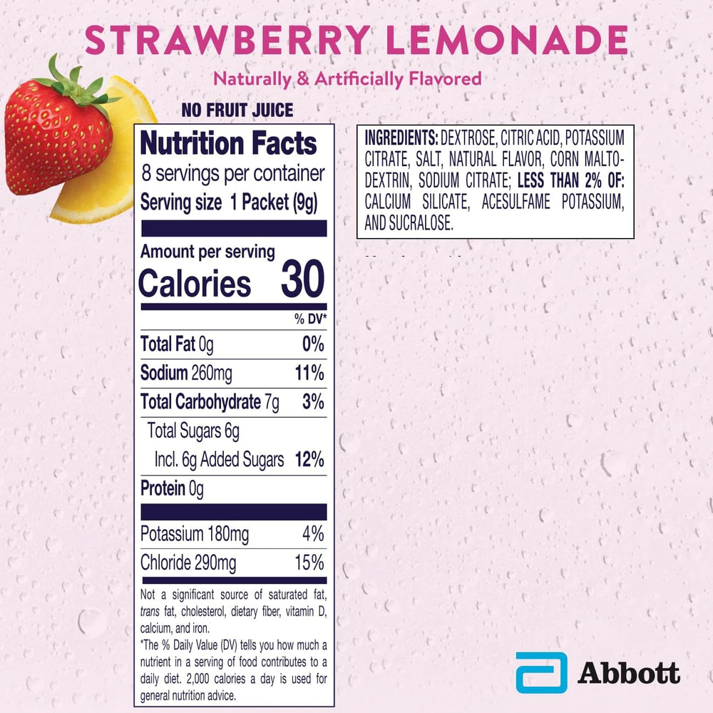 Pedialyte packets for adults hydration on the go.
