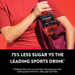 Pedialyte Sport packaging on shelf for easy stocking.