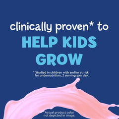 PediaSure Grow & Gain bottle pour in strawberry flavor for quick breakfasts.