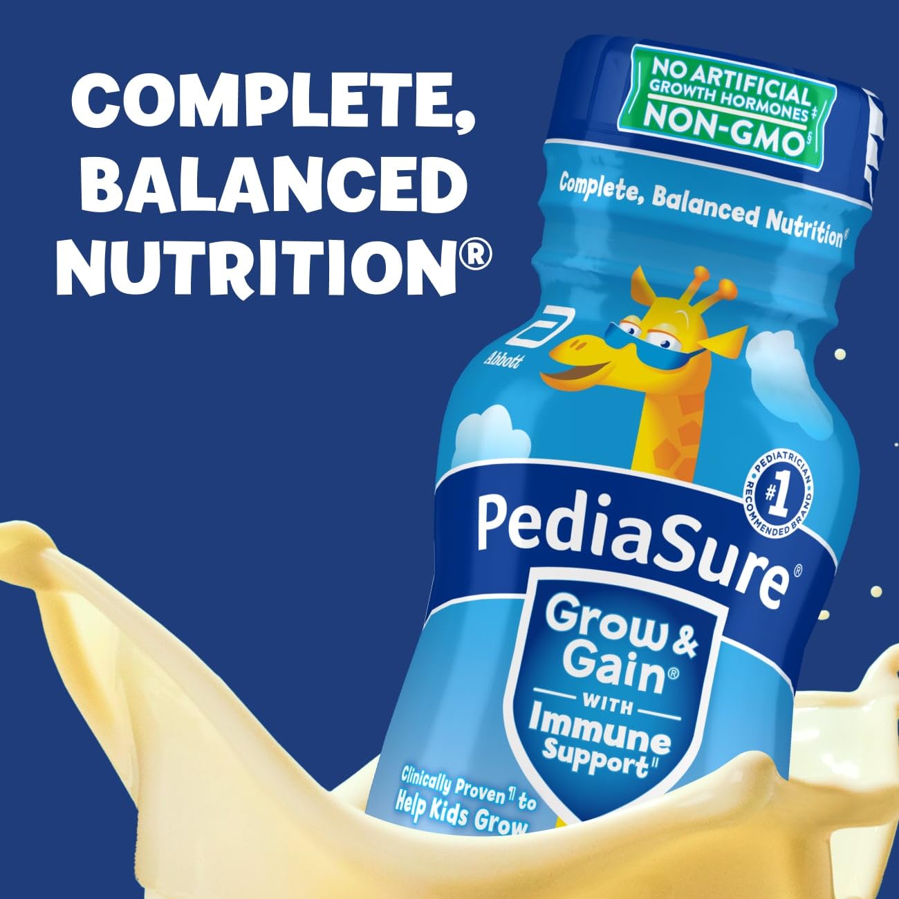 PediaSure Grow & Gain DHA omega-3 content graphic