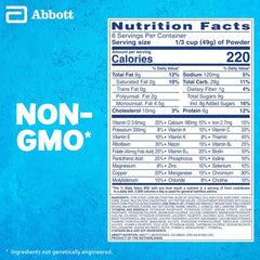 PediaSure Grow & Gain ingredients chart highlights vitamins and minerals