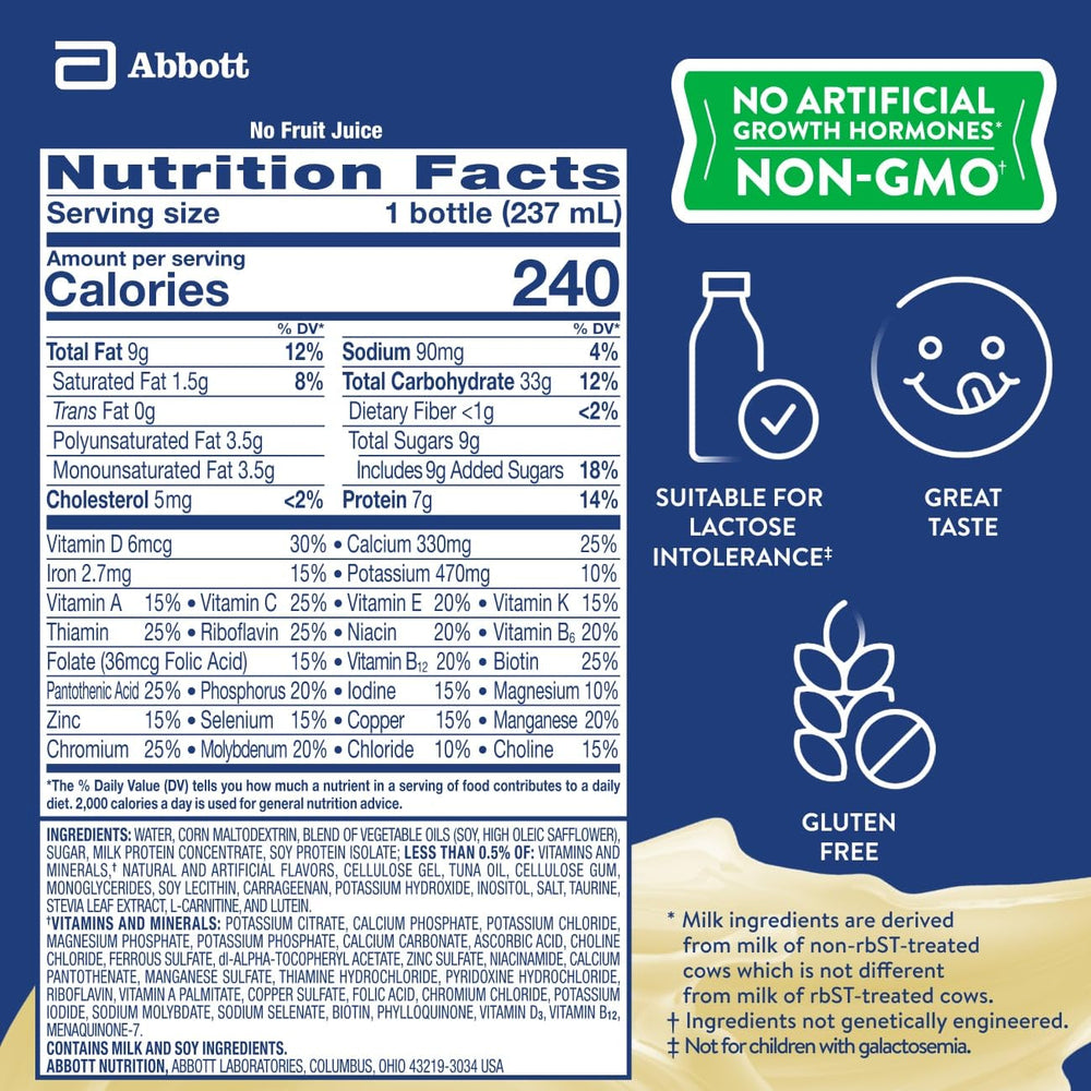 PediaSure Grow & Gain lactose-friendly serving idea for lunchbox