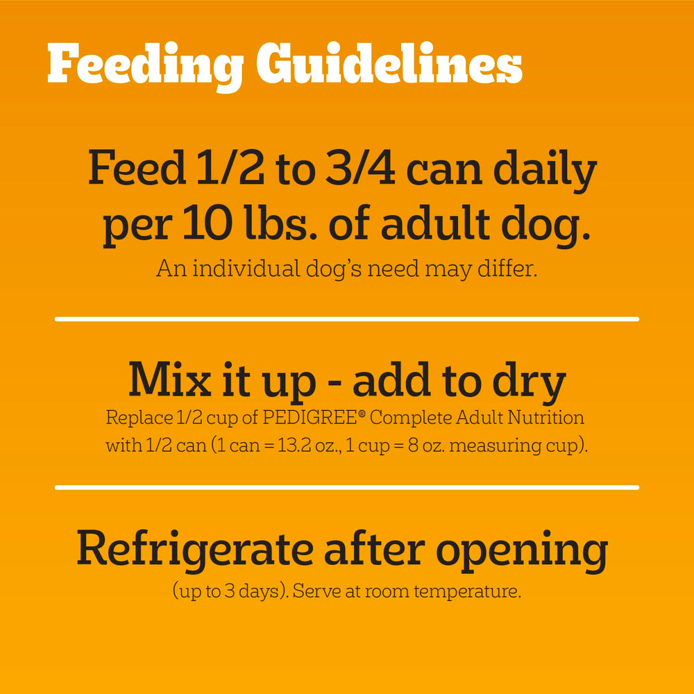 Pedigree Choice Cuts In Gravy adult-dog meal presentation in dish.