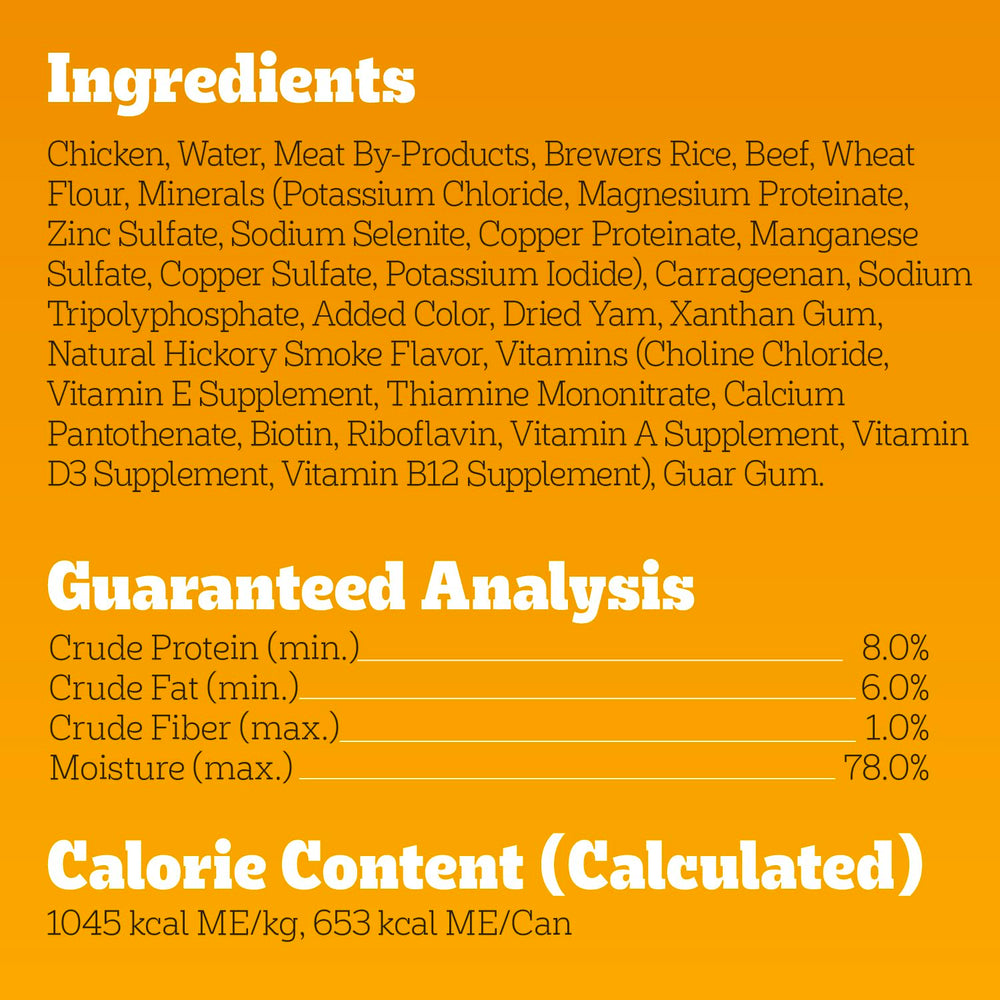 Pedigree Chopped Ground Dinner beef complete meal for adults