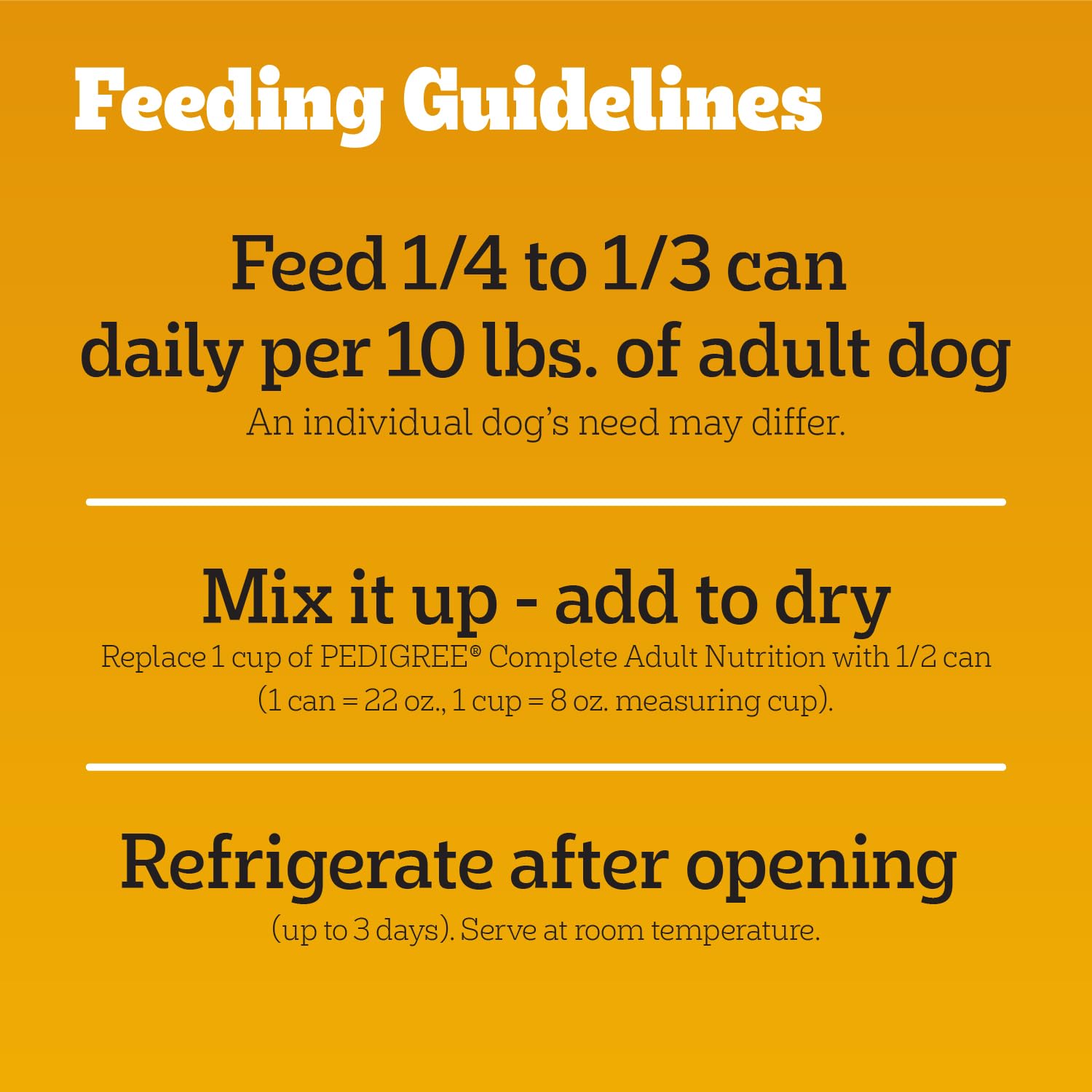 Pedigree Chopped Ground Dinner beef high hydration content