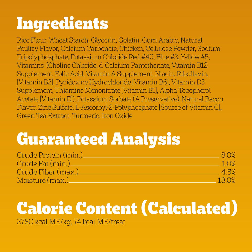 Pedigree Dentastix bacon-chicken dual flavor close-up treats