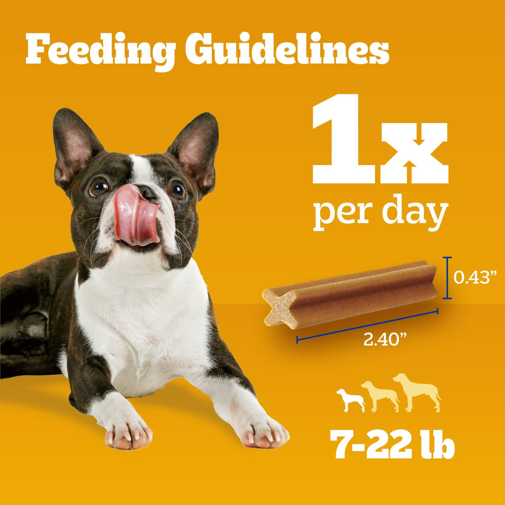 Pedigree Dentastix variety pack includes 157 treats for a shared routine.