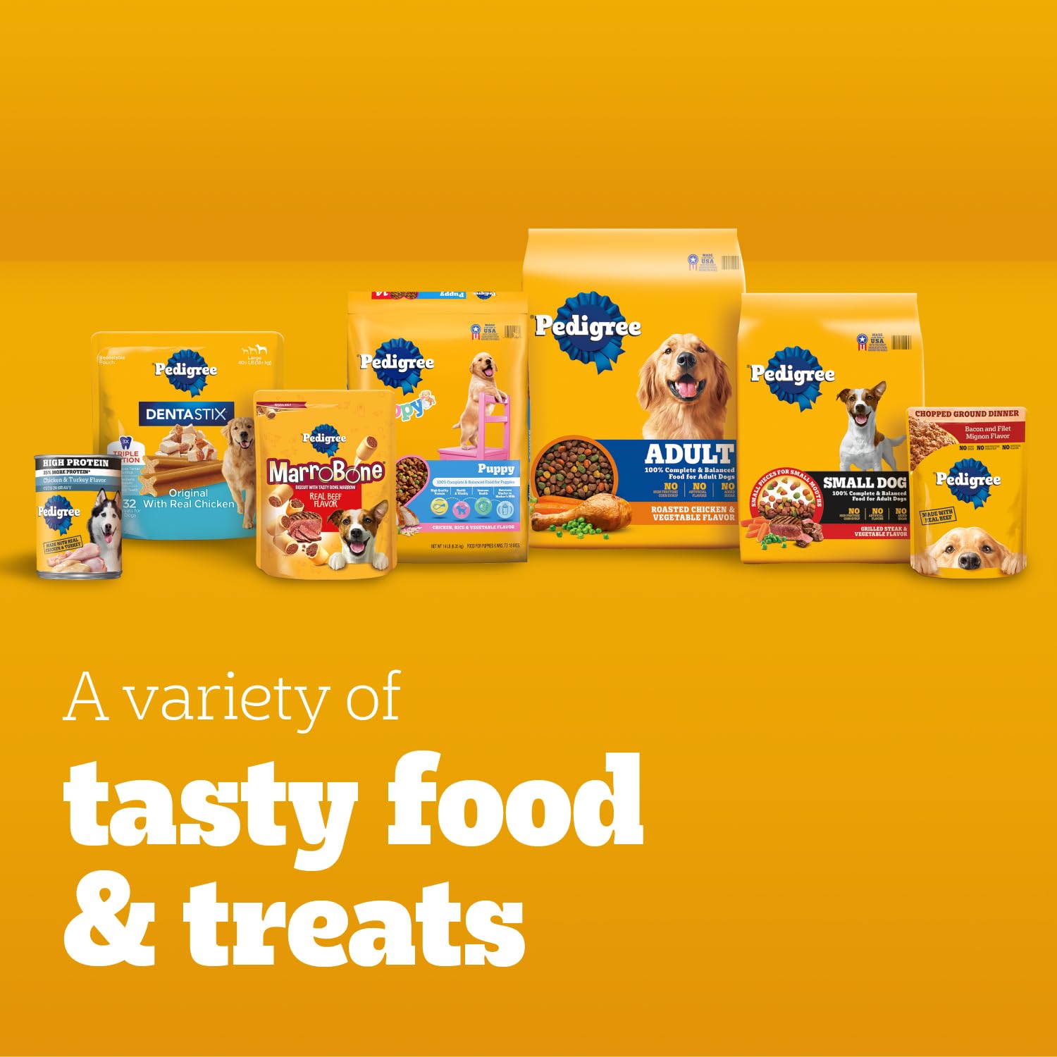 Pedigree dog meal topper with dry food option for variety