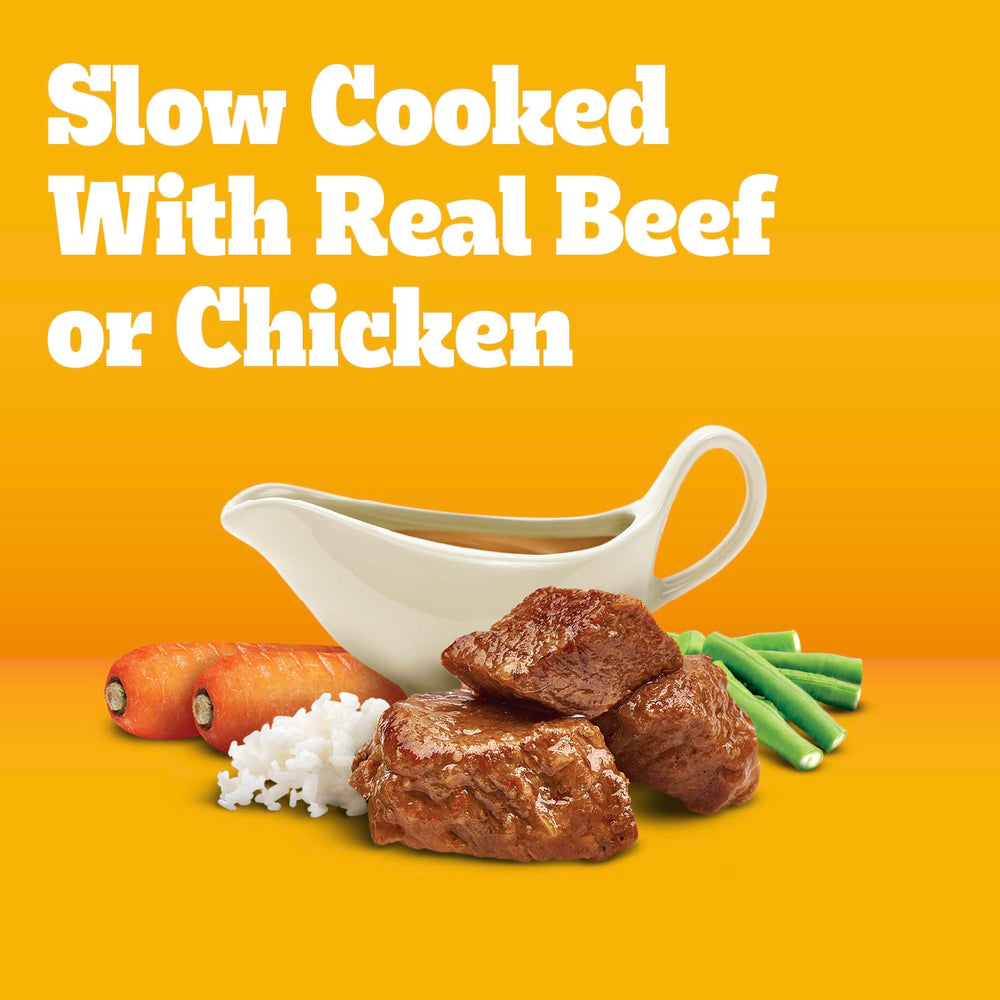 Pedigree soft wet dog food can open for easy serving