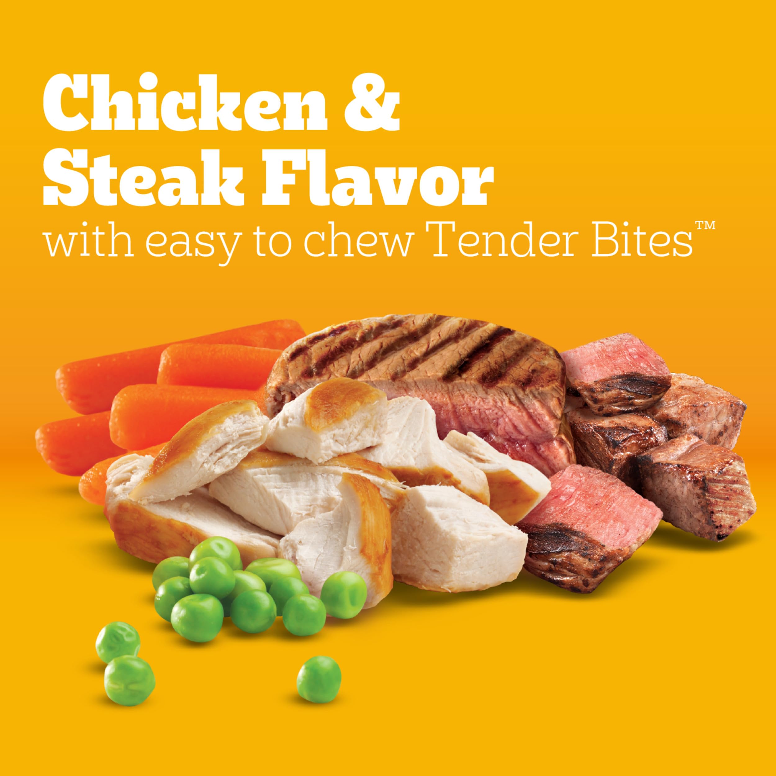 Pedigree Tender Bites two-textured kibble closeup