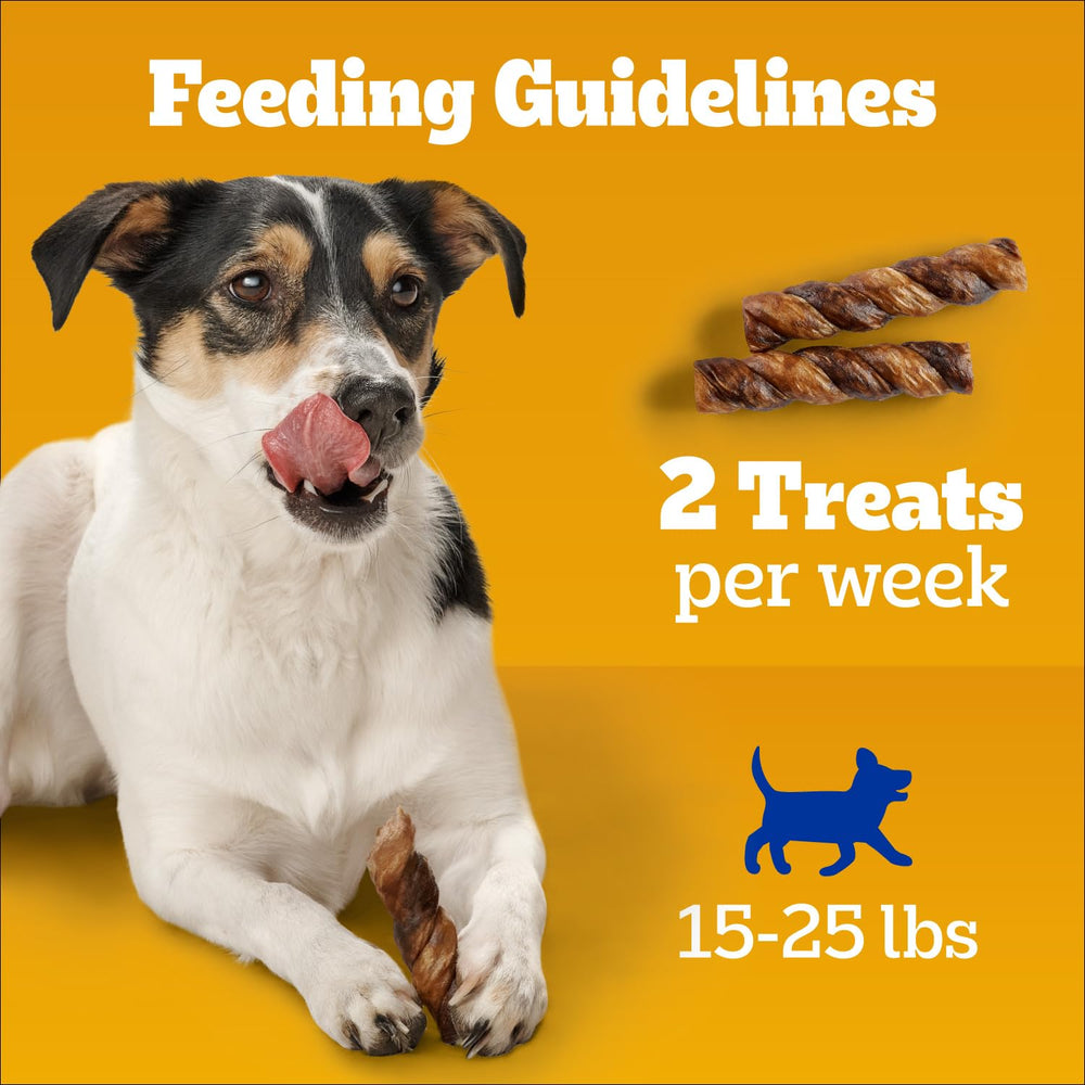 Pedigree Twisty Chews 40-count pack display for multiple rewards