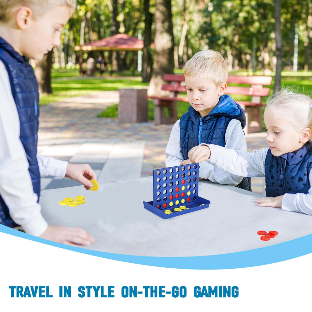 Pedolini classic strategy game that challenges players to four in a row.