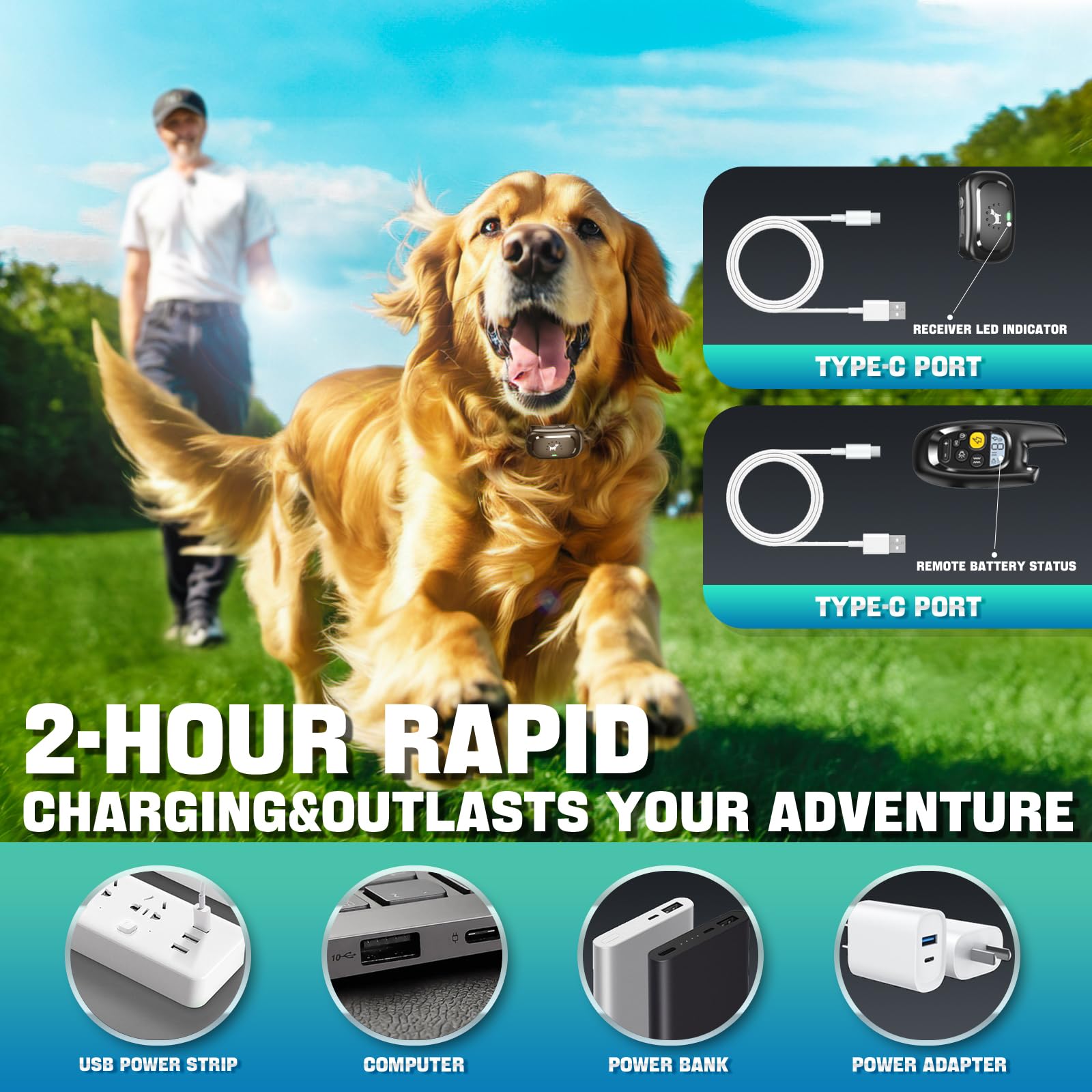 Pedono adjustable neckband fits 8 to 24 inches securely.