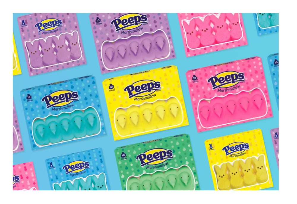 Peeps Chicks candy dish arrangement for celebrations