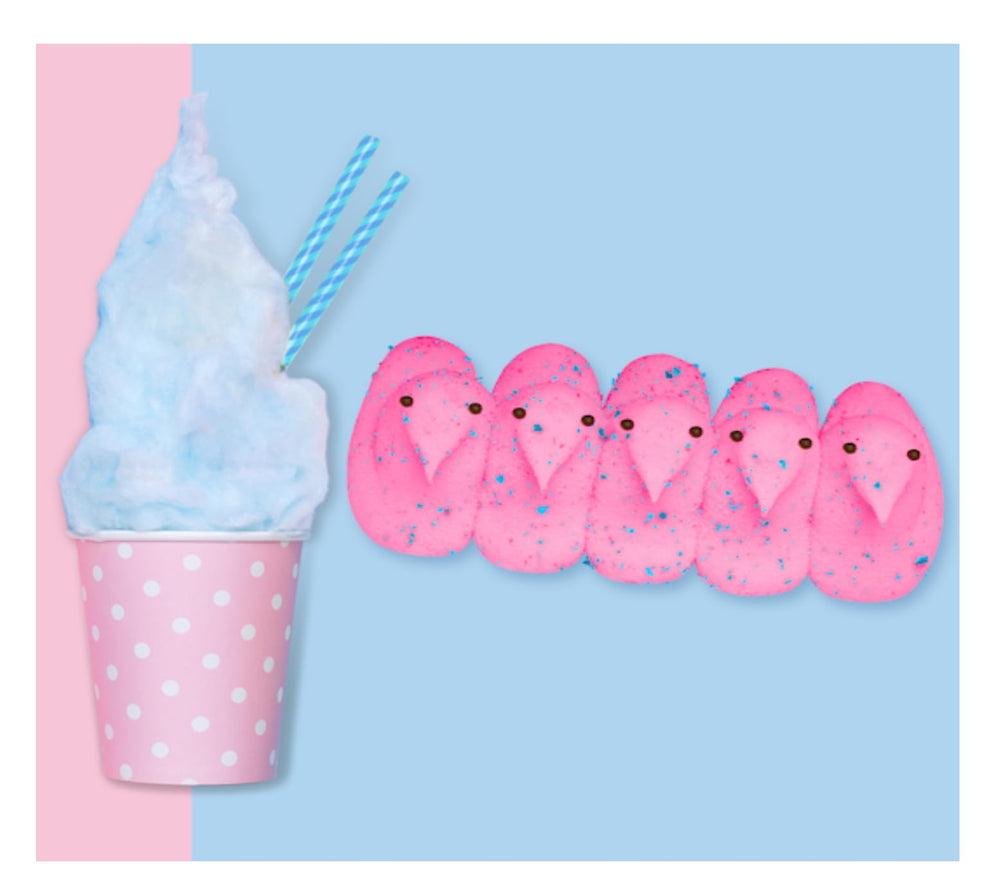 Peeps Chicks Cotton Candy image highlighting light carnival sweetness.