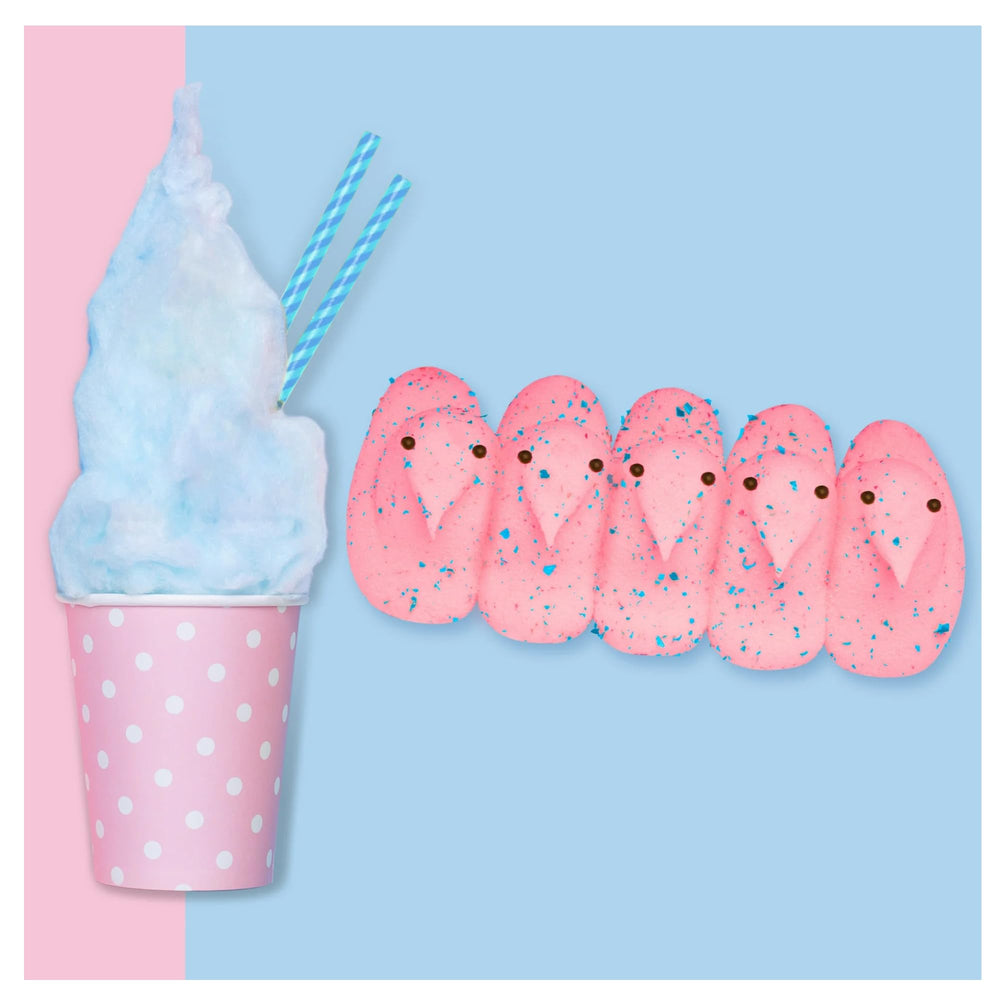 Peeps Cotton Candy Chicks colorful-wrappers image captures carnival-inspired sweetness.