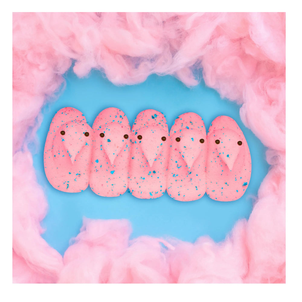 Peeps Cotton Candy Chicks used as party favors for spring events
