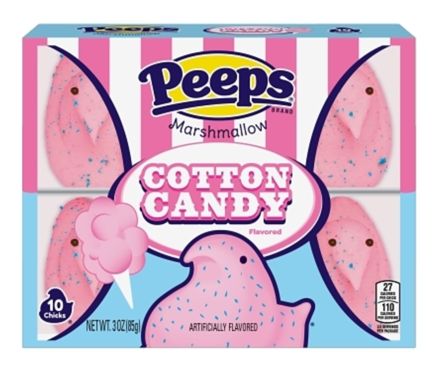 Peeps Cotton Candy Chicks ten-boxes display highlights easy gifting and sharing.