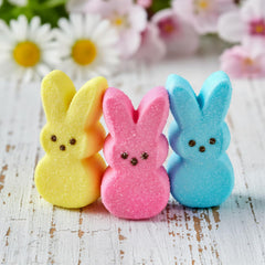 PEEPS yellow marshmallow bunnies, perfect for spring decorating and treats.
