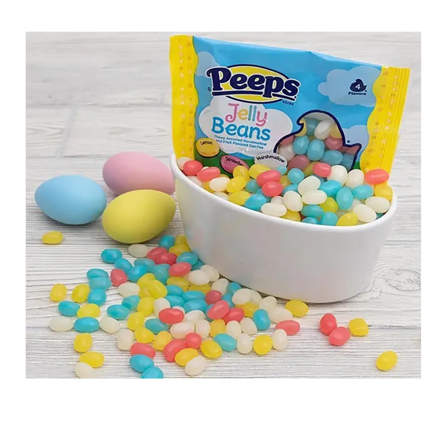 Vibrant Peeps Jelly Beans as party favors