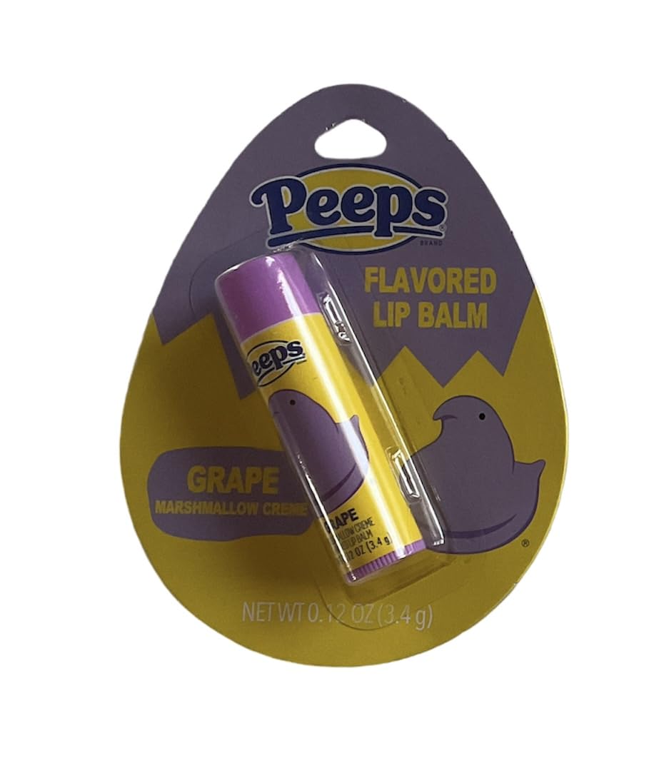 Peeps marshmallow cream formula lip balm with a soft glide.