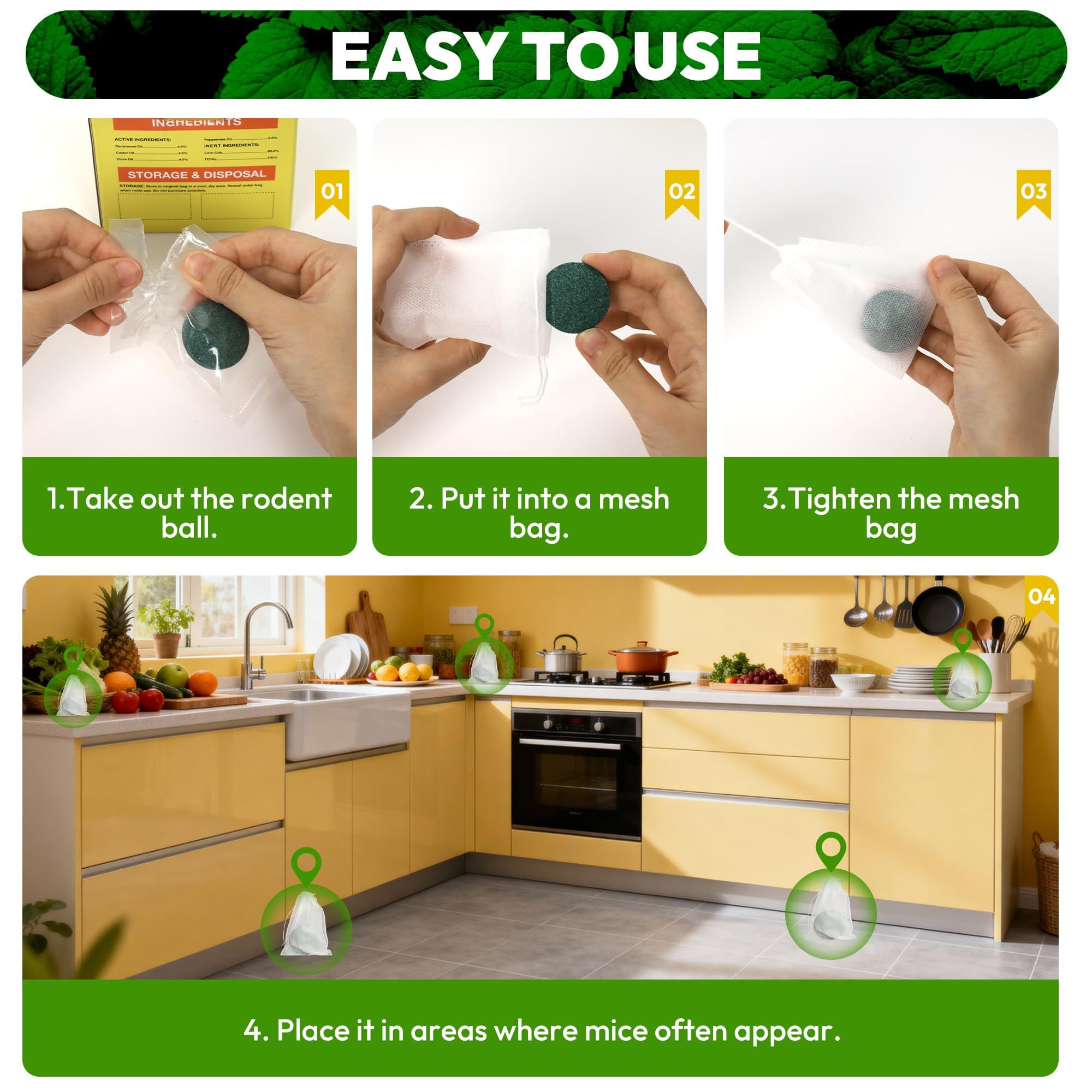 Peepst essential oil release provides long-lasting mint aroma.